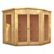 image 1 of Barclay High Spec Shiplap Summerhouse Garden Sun Room Approx 10 x 10 Feet Brown