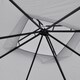 image 9 of Outsunny 3 x 3m Garden Gazebo Patio Party Tent Shelter Outdoor Canopy Double Tier Sun Shade with Metal Frame and Netting, Light Grey