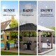 image 6 of Sunjoy 3.93m x 4.52m Cedar Wooden Gazebo ERNIR, Anthracite