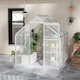 image 8 of Outsunny 6 x 6ft Walk-In Polycarbonate Greenhouse with Foundation
