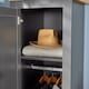 image 7 of Wardrobe 1 Door Hanging Rail Wood Bedroom Furniture Storage Unit Grey