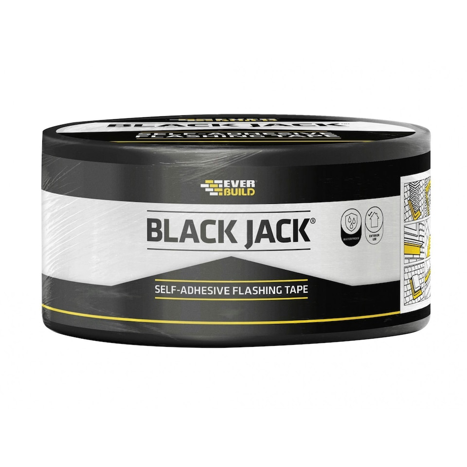 Everbuild Sika Black Jack Flashing Tape, Trade - Multi Colour - 150mm x 10m