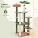 image 2 of COSTWAY 152cm Cat Tree Multi-level Large Cat Tower w/ Rope