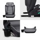 image 5 of Oracle i-Size ISOFIX Booster Seat for Car, 100-150cm (Group 2/3, Approx. 4-12 Years), Convertible High Back to Backless, Enhanced Safety & Comfort (Dark Grey)