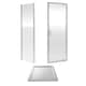 image 1 of Ruwa Pivot Suite & 6mm Glass 900x900mm Tray, Door & Side Panel Chrome | Silver | Chrome | 3