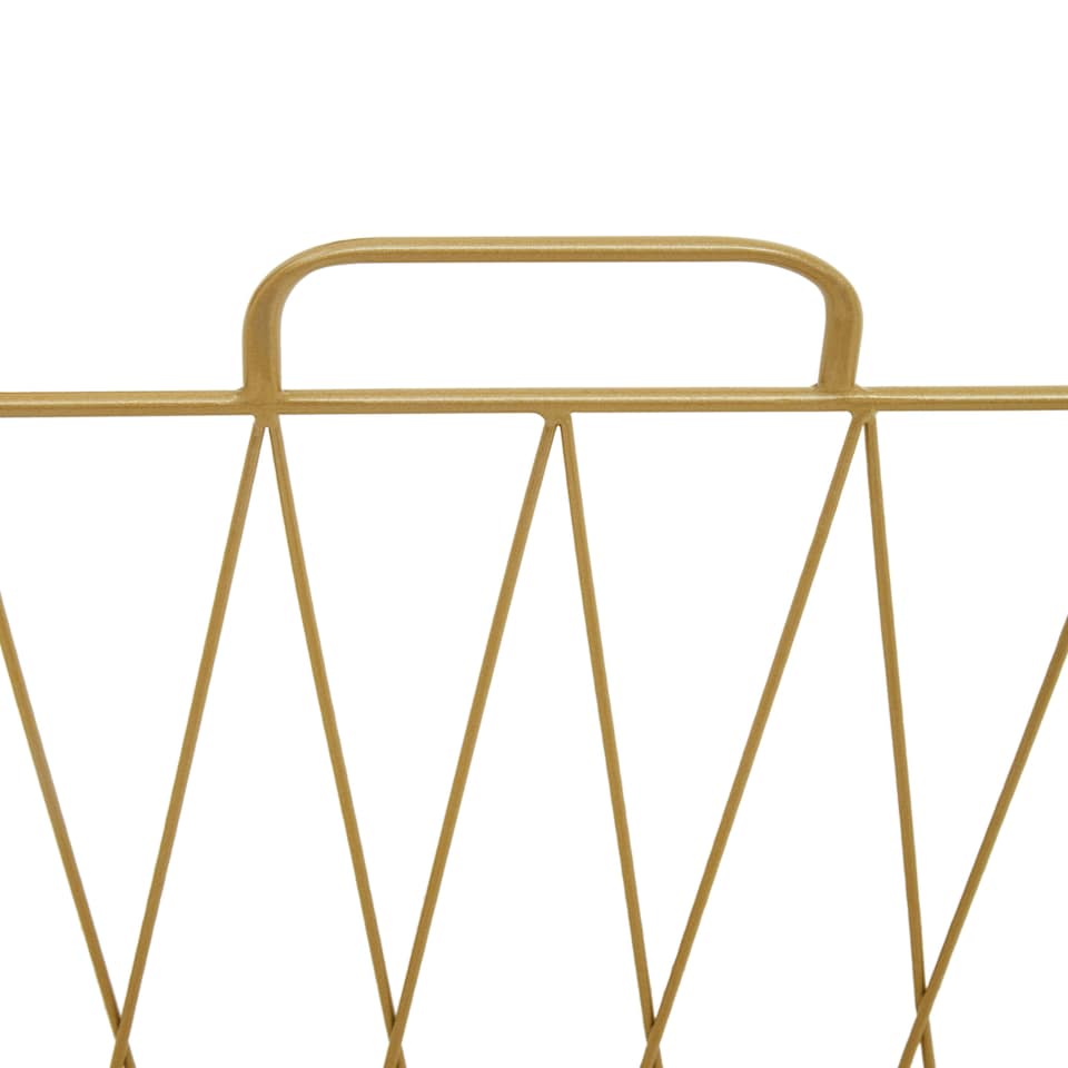 image 1 of Avento Gold Finish Magazine Rack