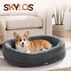 image 9 of Skylos Orthopedic Plush Dog Bed Soft Washable Pet Bed Grey Cosy Cushion L Size | Grey | L | L