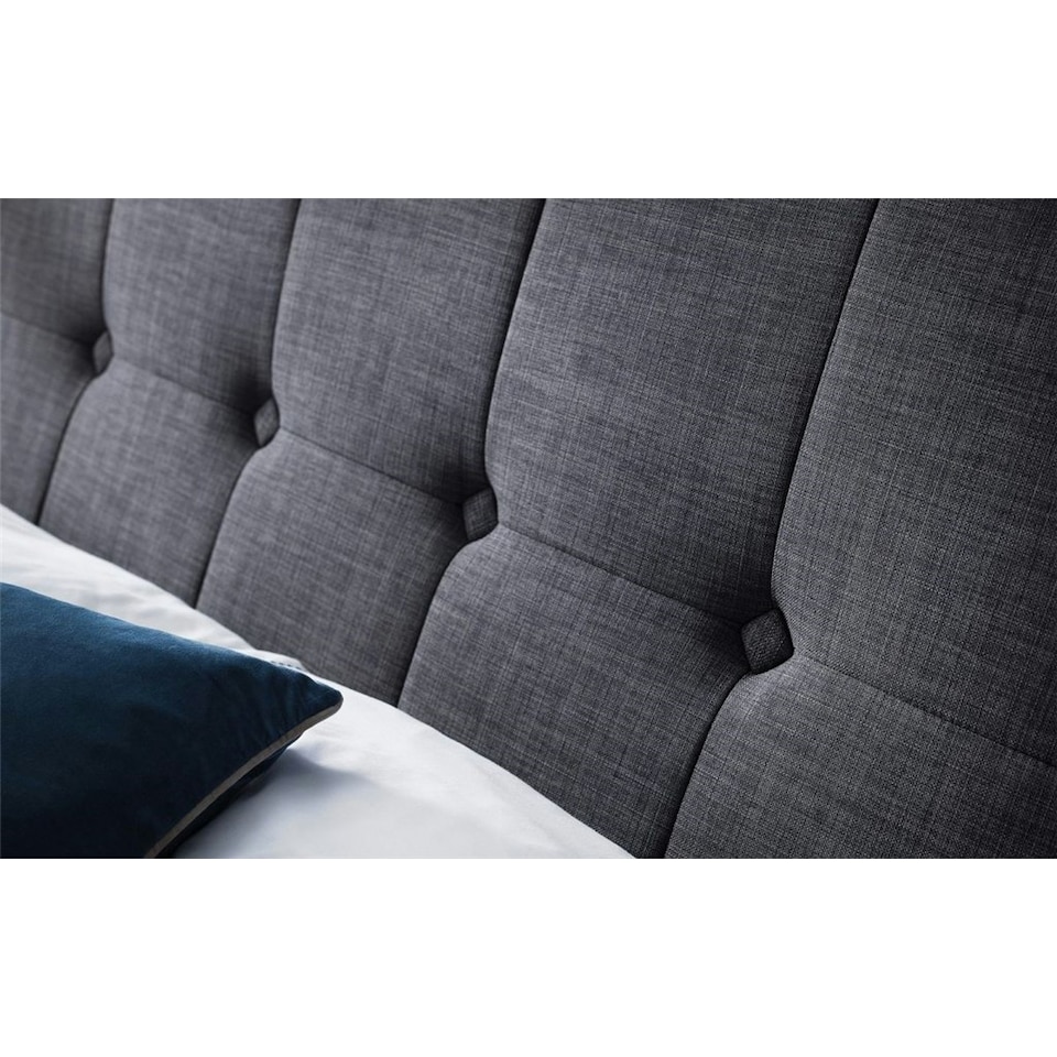 image 1 of Premium - Slate Grey Fabric Bed Frame - Double 4'6" (135cm)