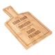 image 3 of Something Different Sweeter When Shared Bamboo Chopping Board - Brown - One Size