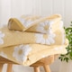 image 3 of D & D Daisy Floral Bath Sheet Ochre