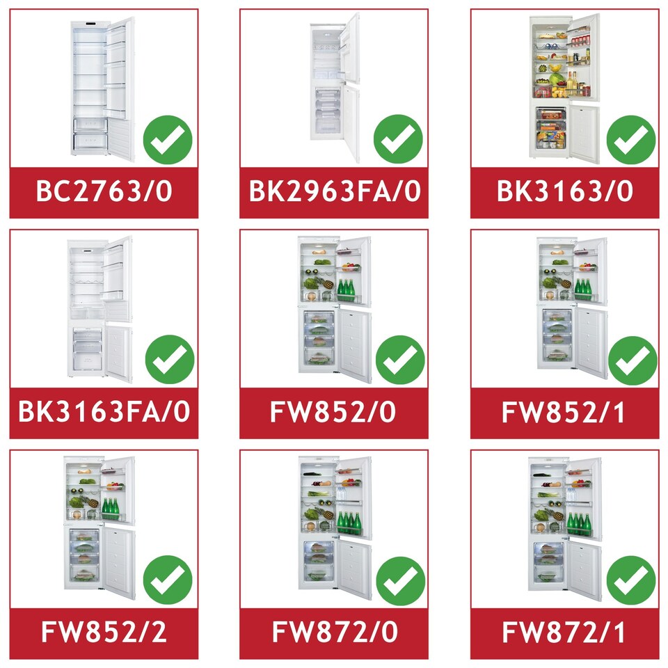 image 1 of SPARES2GO Lower Door Bottle Shelf for CDA BC2763/0 BK2963FA/0 BK3163/0 BK3163FA/0 FW852/0 FW872/0 Fridge Freezer Clear