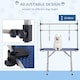 image 2 of PawHut Metal Adjustable Dog Grooming Table Rubber Top 2 Safety Slings Mesh