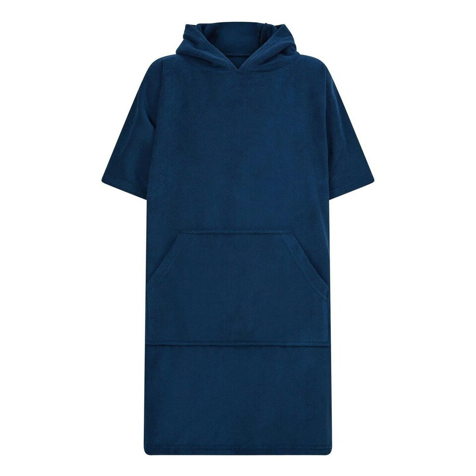 image 1 of Towel City Childrens/Kids Poncho - Navy - 10-13 Years Blue
