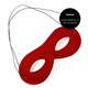 image 5 of Red Eye Mask on Elastic – Fancy Dress Accessory for Superheroes, Masquerade & Costume Parties Red | One Size