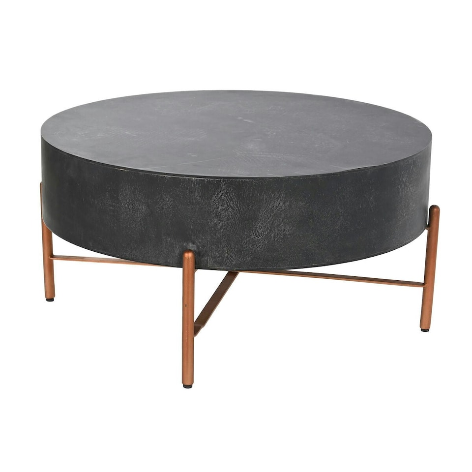 image 1 of Centre Table DKD Home Decor Metal Aluminium 90 x 90 x 45 cm Mango wood N/A