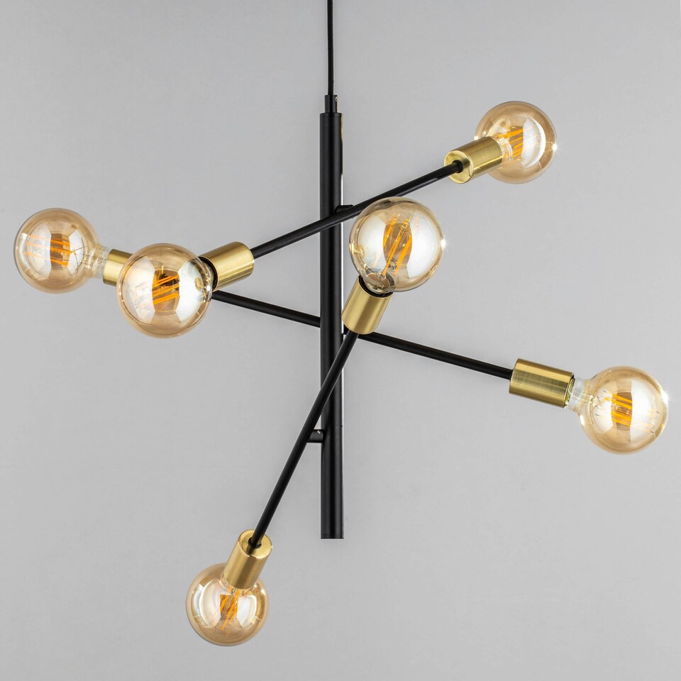 image 1 of BHS Calvet Ceiling Light, Brass
