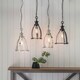 image 3 of Ceiling Pendant Light Clear Glass, Polished Nickel, E27