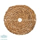 image 3 of Argon Tableware 12 Piece Round Woven Typha Placemats & Coasters Set Brown