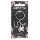 image 2 of Something Different Serpentine Snake Rose Quartz Keyring - Silver/Pink - One Size