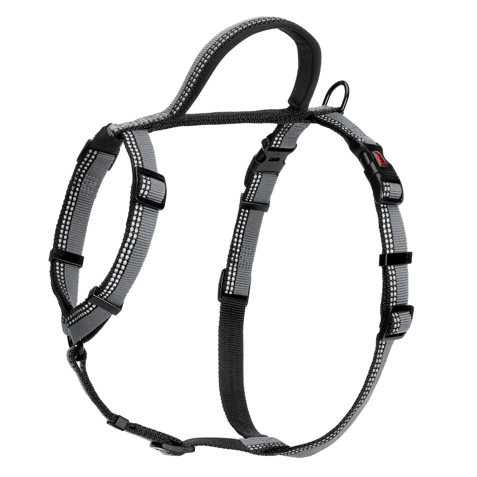 Halti Walking Two Tone Dog Harness - Black - Large- Chest: 68cm-100cm