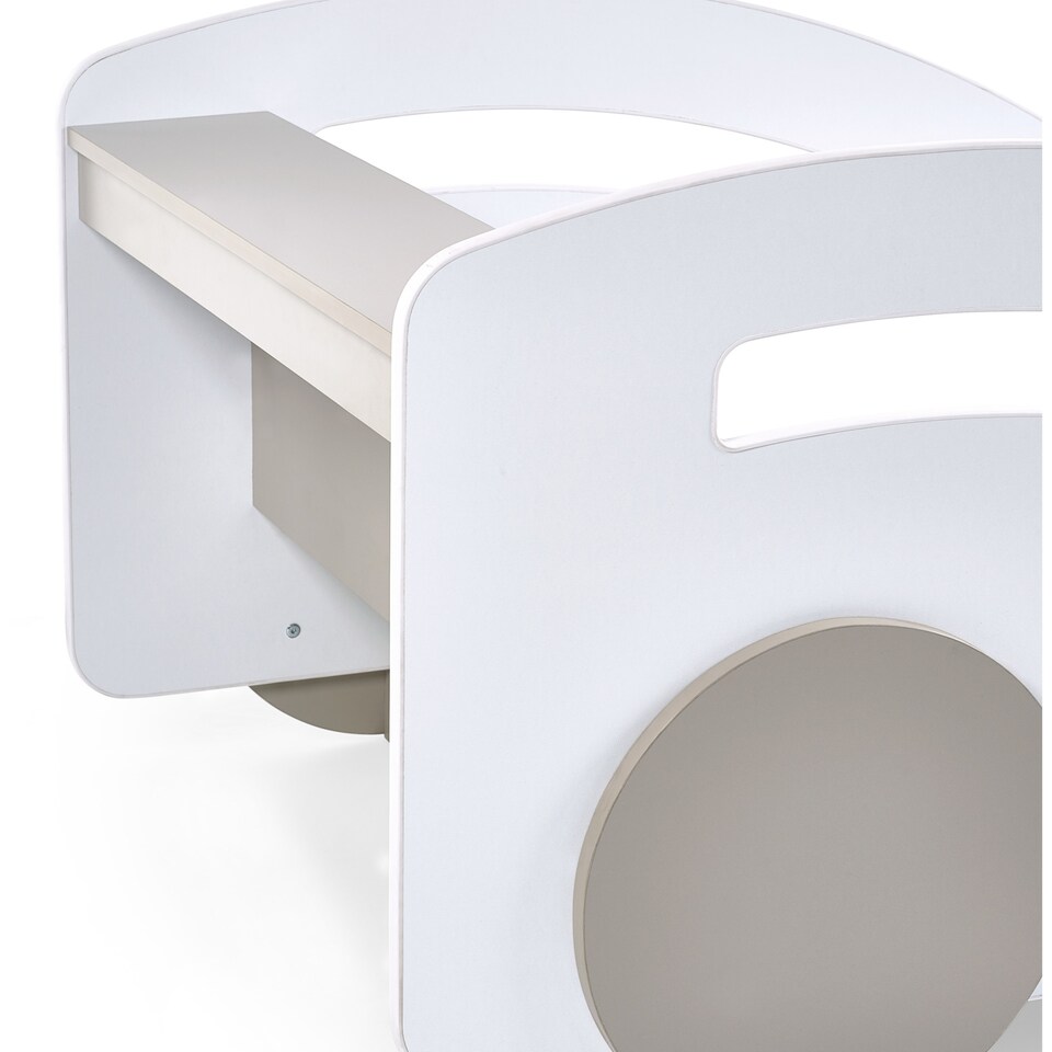 image 1 of Atlantis Toddler Size White Car Bed