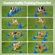 image 4 of Skylos Dog Agility Training Set Hurdle Cone Kit Height Adjustable Storage Bag