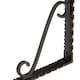 image 2 of Hammer & Tongs Notched Scroll Iron Shelf Bracket - D105mm - Black