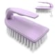 image 3 of Iron Shaped Scrubbing Brush Heavy Duty Stiff Bristle Hand Brush | Multi | Lilac | One Size