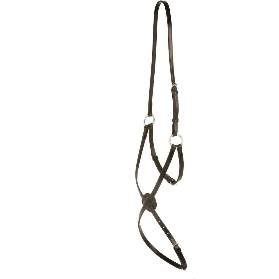 Collegiate Grackle Leather Noseband IV - Brown - Full