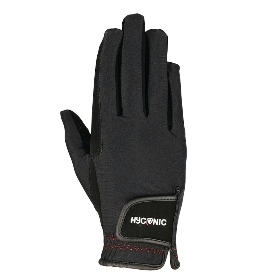 image 1 of HYCONIC Unisex Adult Logo Riding Gloves - Black - L