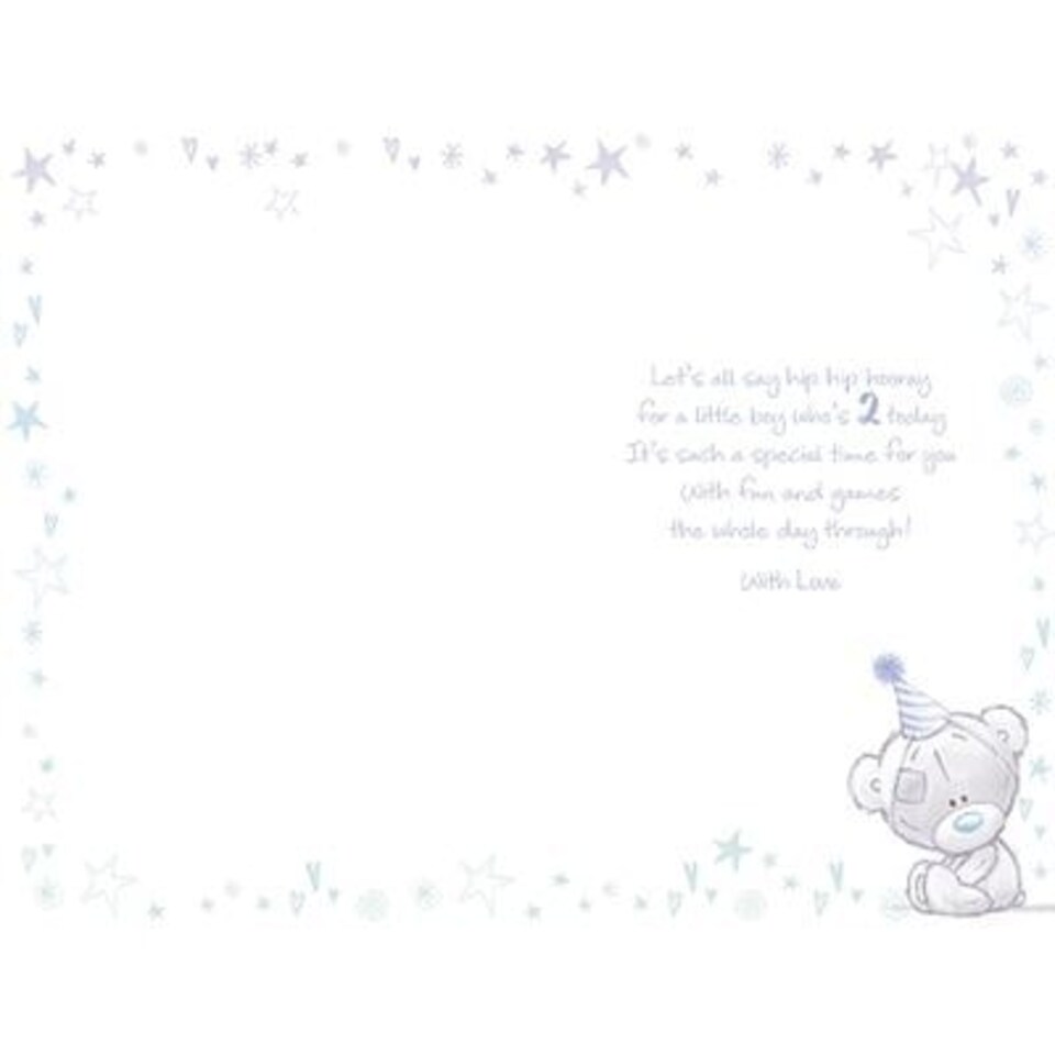 image 1 of 2 Today Boys Tiny Tatty Teddy Birthday Card