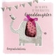 image 1 of New Baby Granddaughter Embellished Greeting Card Hand-Finished Notting Hill Cards