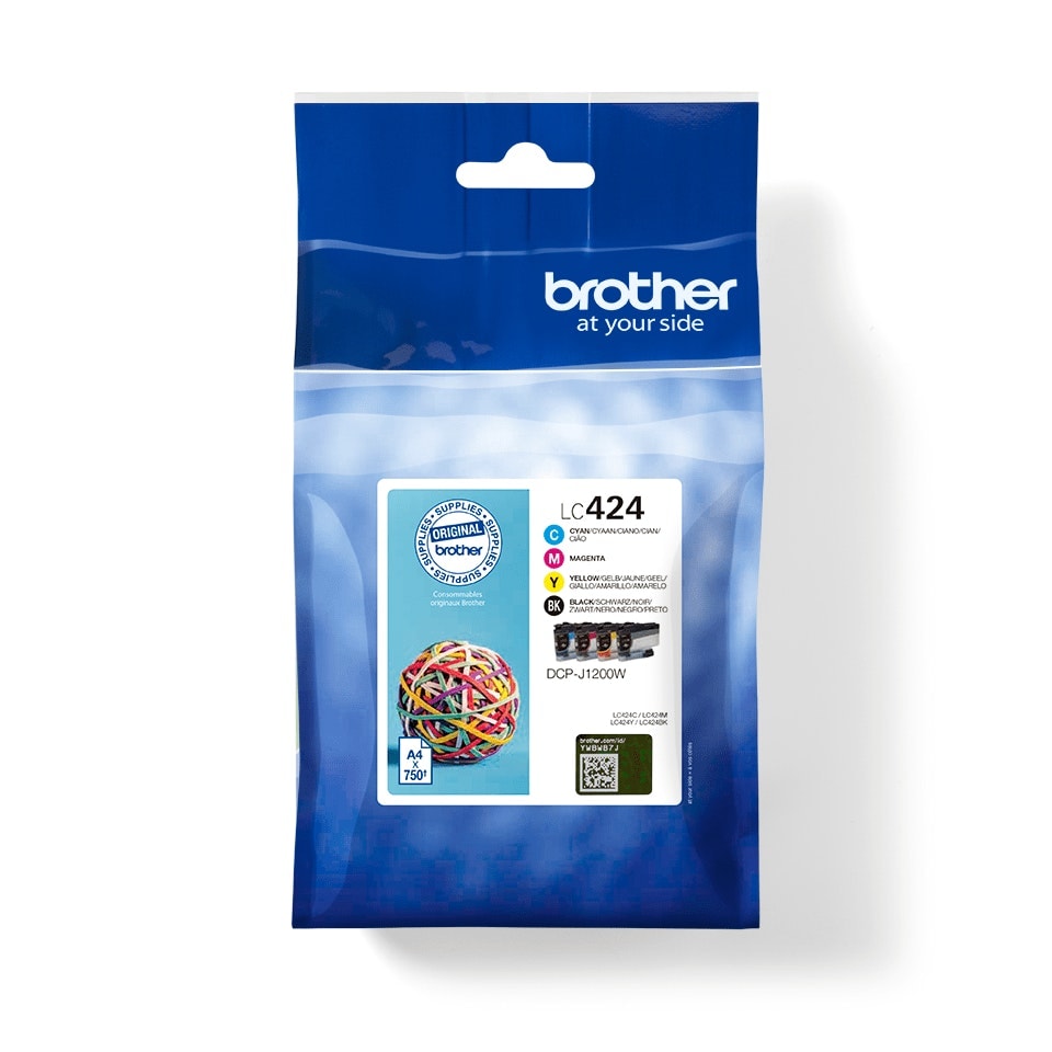 image 1 of Brother LC424VAL 4 Colour Ink Cartridge Multipack Multi | 3x Compatible Brother LC424VAL 4 Colour Ink Cartridge Multipacks