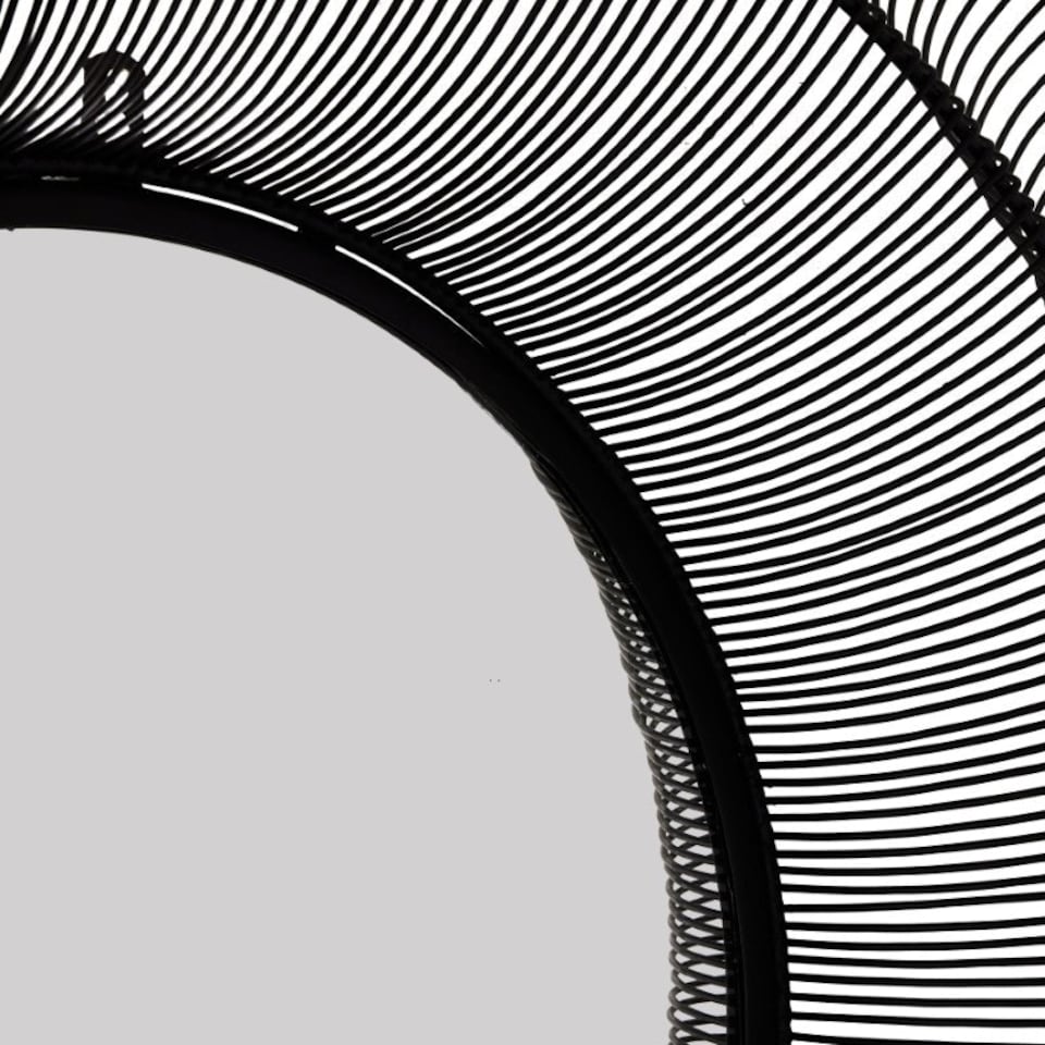 image 1 of Chico Large Wire Mirror - Glass - L15 x W120 x H120 cm - Black Black