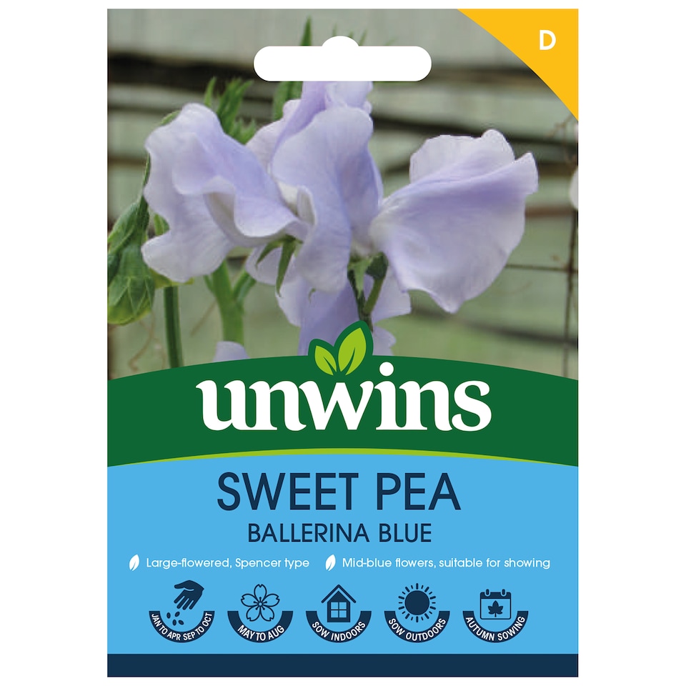 image 1 of Sweet Pea Ballerina Blue AGM | Multi | Blue | Flower Seeds | 1