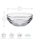 image 3 of Duralex Lys Stacking Glass Cooking / Ingredients / Food Bowl - 6cm Clear