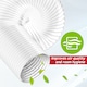 image 7 of SPARES2GO Vent Hose for Haier Air Con PVC Aluminium Foil Insulated Portable Air Conditioner Duct Outlet Pipe (5" x 2.5m)