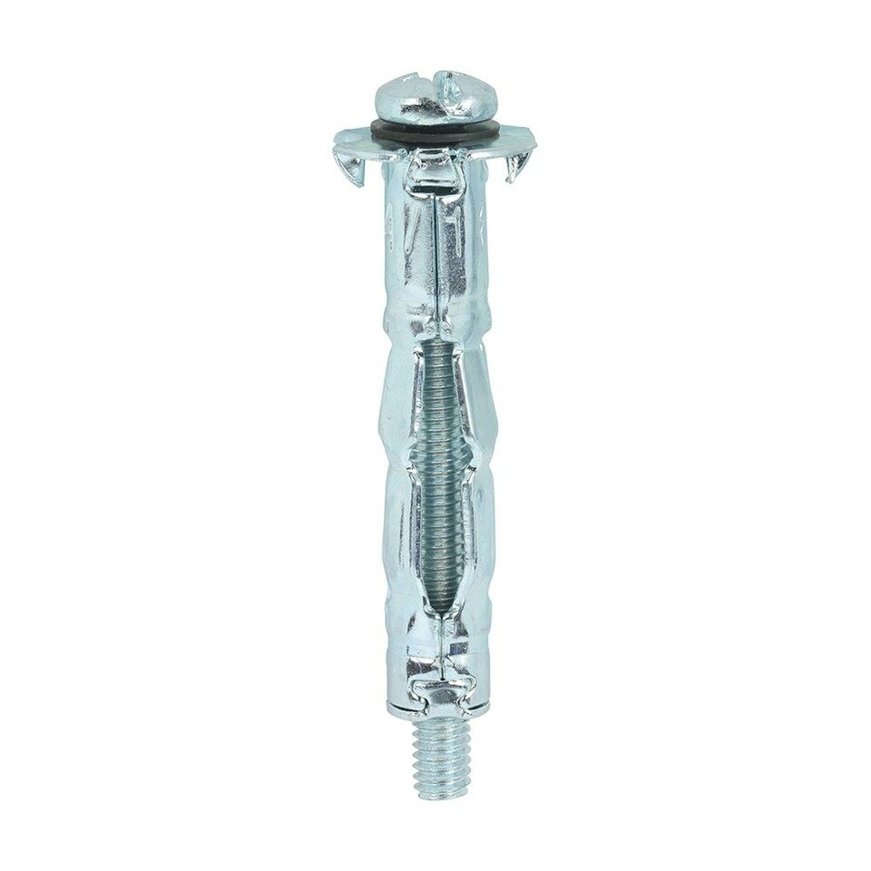 image 1 of Timco - Metal Cavity Anchors - Zinc (Size M4 x 38 (45mm Screw) - 100 Pieces)