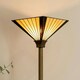 image 3 of ValueLights Tiffany Gold Floor Lamp Yellow Uplighter Lamp Shade Gold