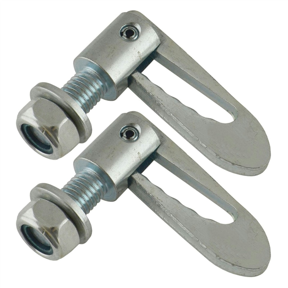 image 1 of 2 x Pin & Eyelet Strap Hinge Trailer Truck Tailgate Antiluce Drop Catch Silver