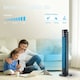 image 2 of 43 inch Oscillating Tower Fan with air Purifier and Aroma Function Black