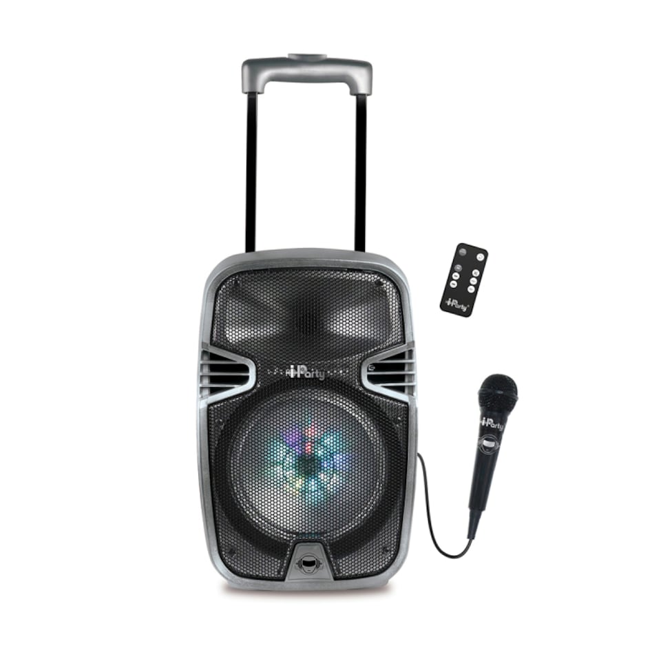 image 1 of Lexibook K8250 Bluetooth Light Trolley Speaker with Karaoke
