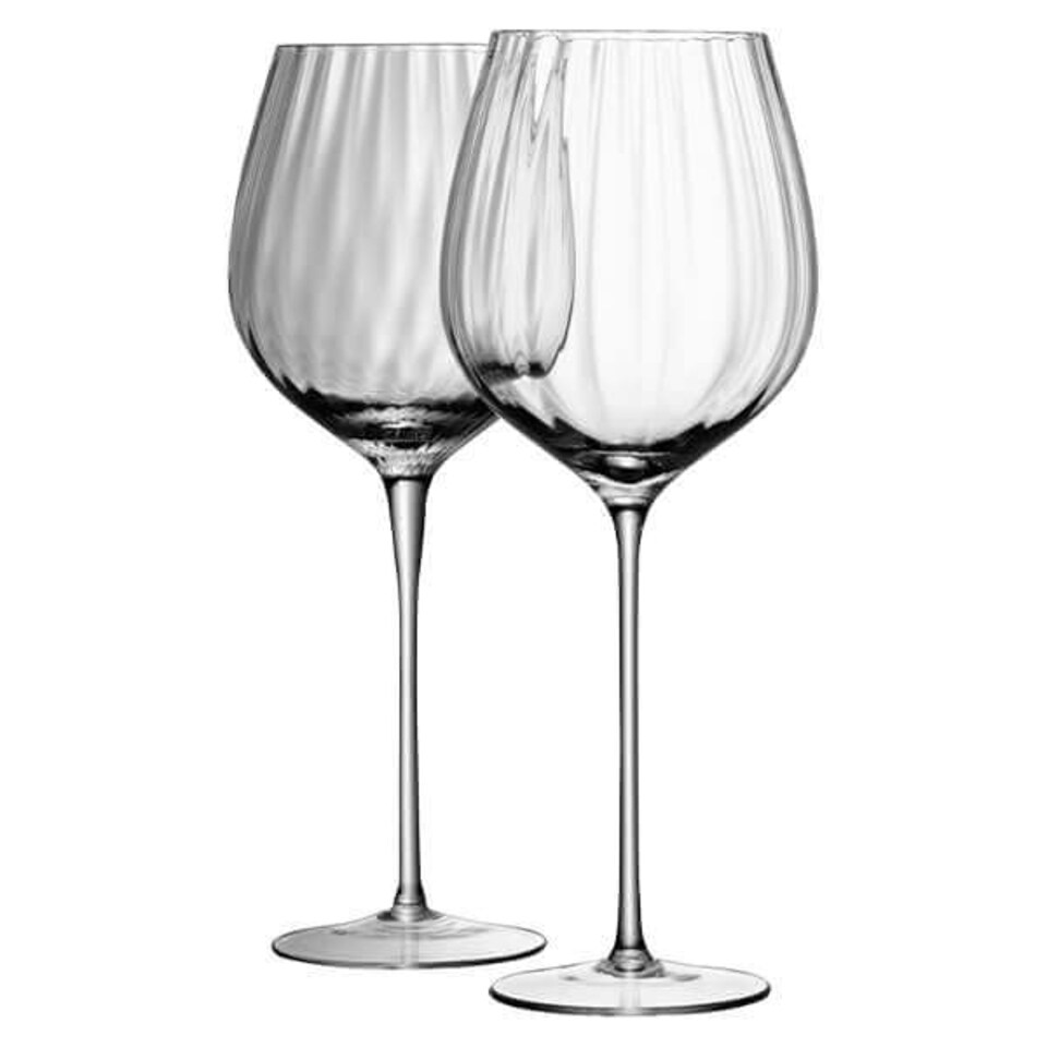 image 1 of LSA Aurelia Set of 2 660ml Clear Optic Red Wine Glasses