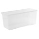image 4 of Wham Crystal 2 x 133L Stackable Plastic Storage Boxes with Lids Clear Clear