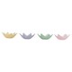 image 8 of Glass Star Shaped Nibble Bowls Decorative Serving Dishes | Multi | One of each colour (4 Set)