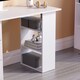image 4 of Vida Designs Mason 3 Drawer 3 Shelf Computer Desk Home Office Workstation, White