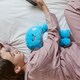 image 5 of Warmies Blue Mushroom Plush Microwaveable Weighted Cuddly Toy