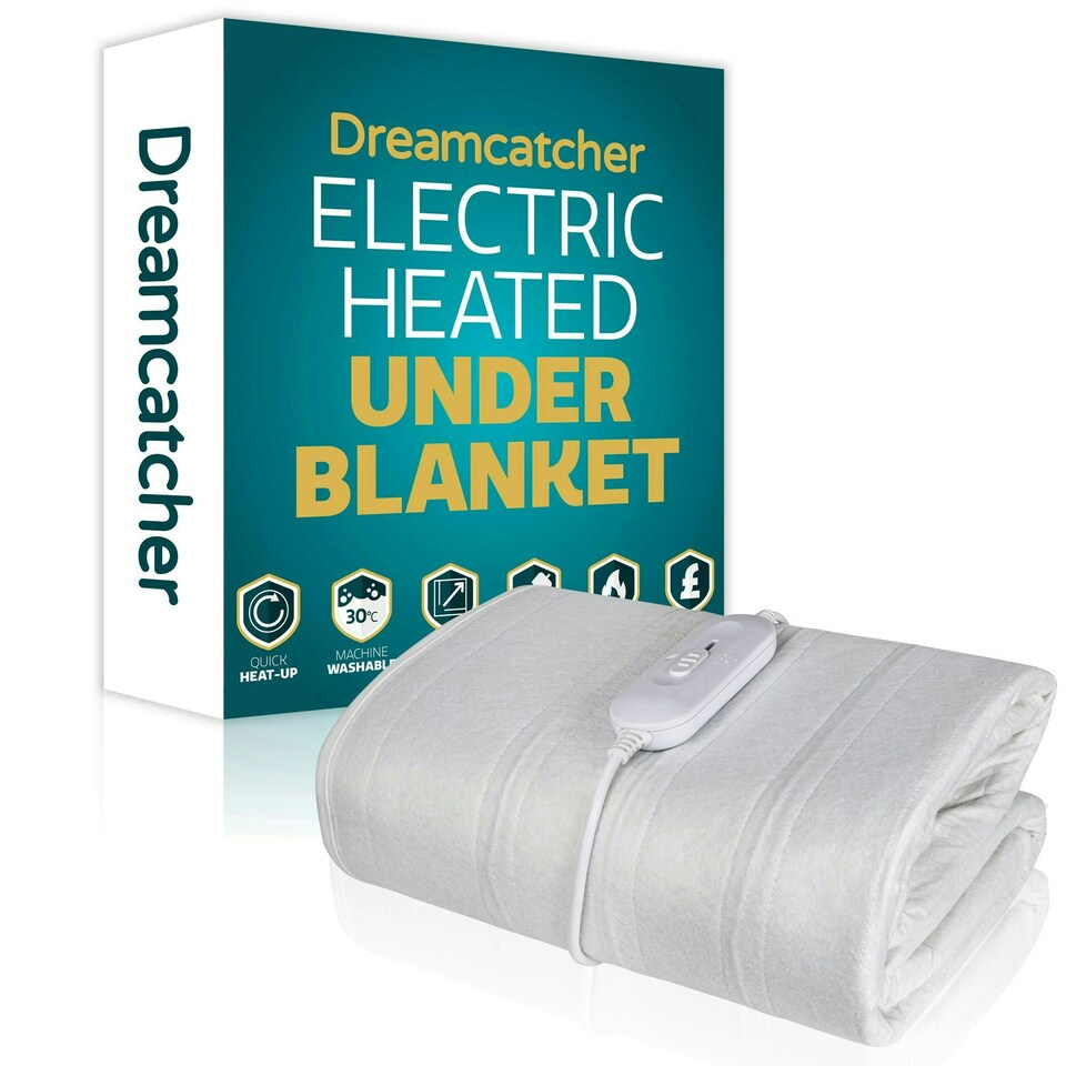 image 1 of Dreamcatcher Single Electric Under Blanket Heated Fitted Cover Single Control