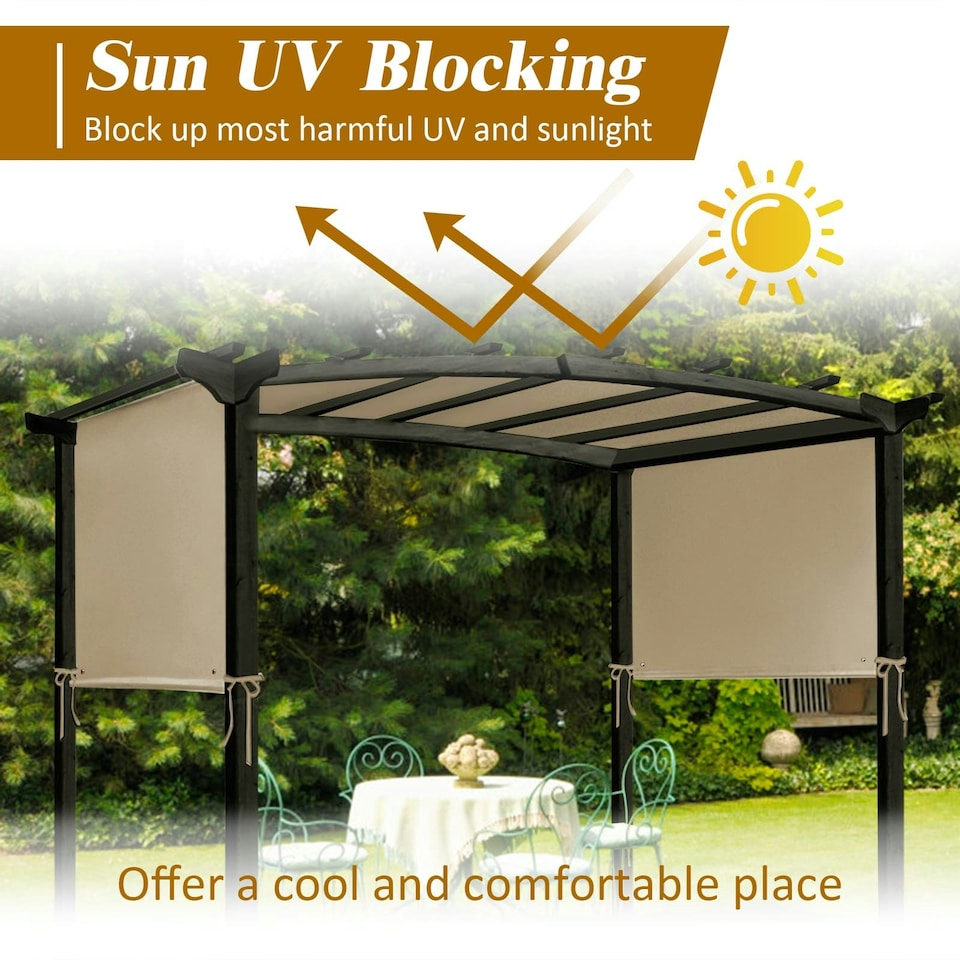 image 1 of COSTWAY Sun Block Shade Cloth 17FT x 7FT Mesh Netting w/Taped Edge | Multi