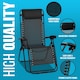 image 7 of 2 X Zero Gravity Chairs Garden Reclining Recliner Relaxer Sun Lounger